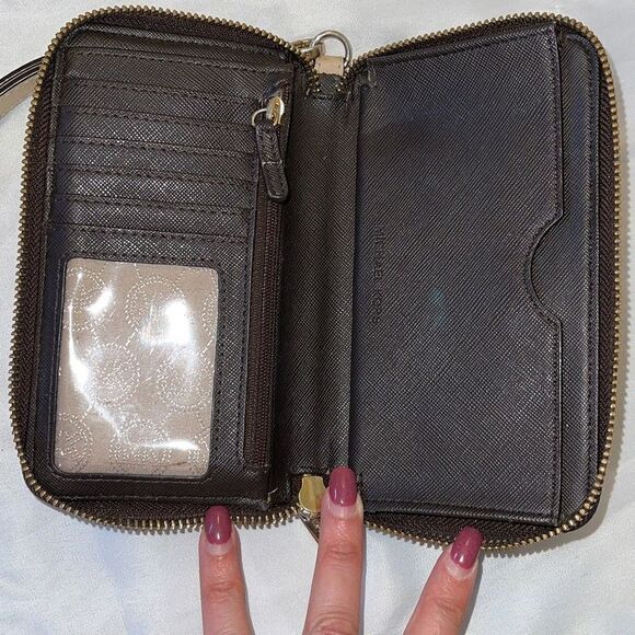 Michael Kors Initial Wristlet/Walker. Size Small. Brown/Tan‎ - Picture 4 of 8